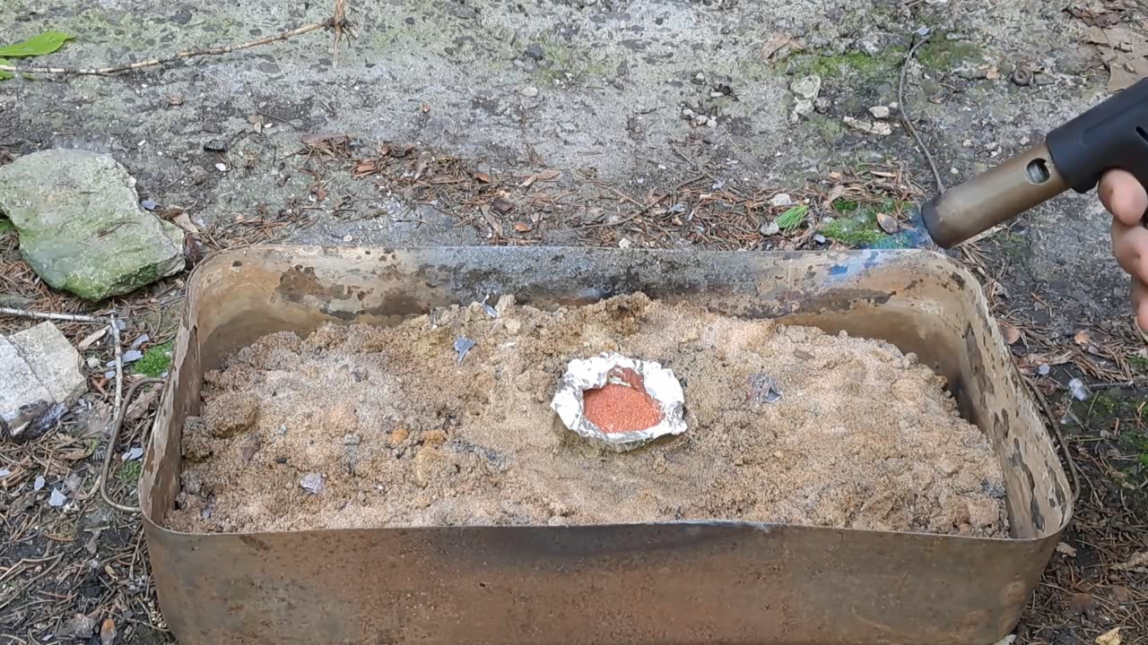 Combustion of Mixture: Lead(II, IV) Oxide/Aluminum (Pb3O4/Al)