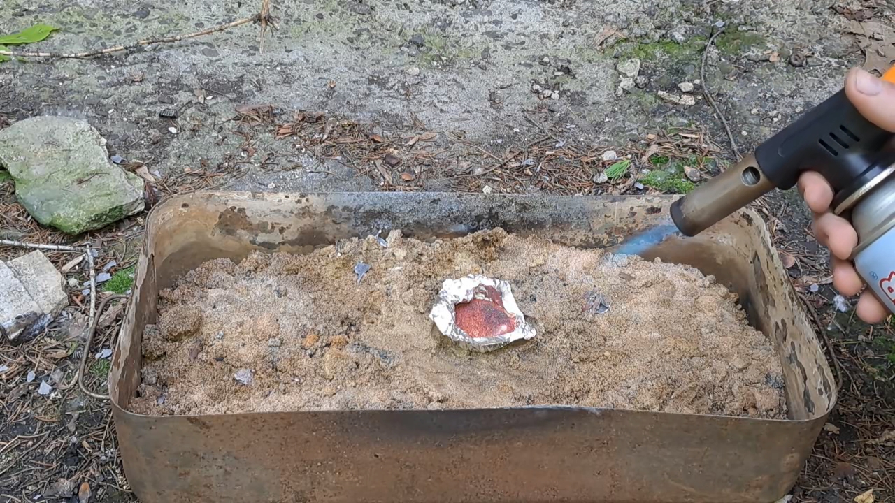 Combustion of Mixture: Lead(II, IV) Oxide/Aluminum (Pb3O4/Al)