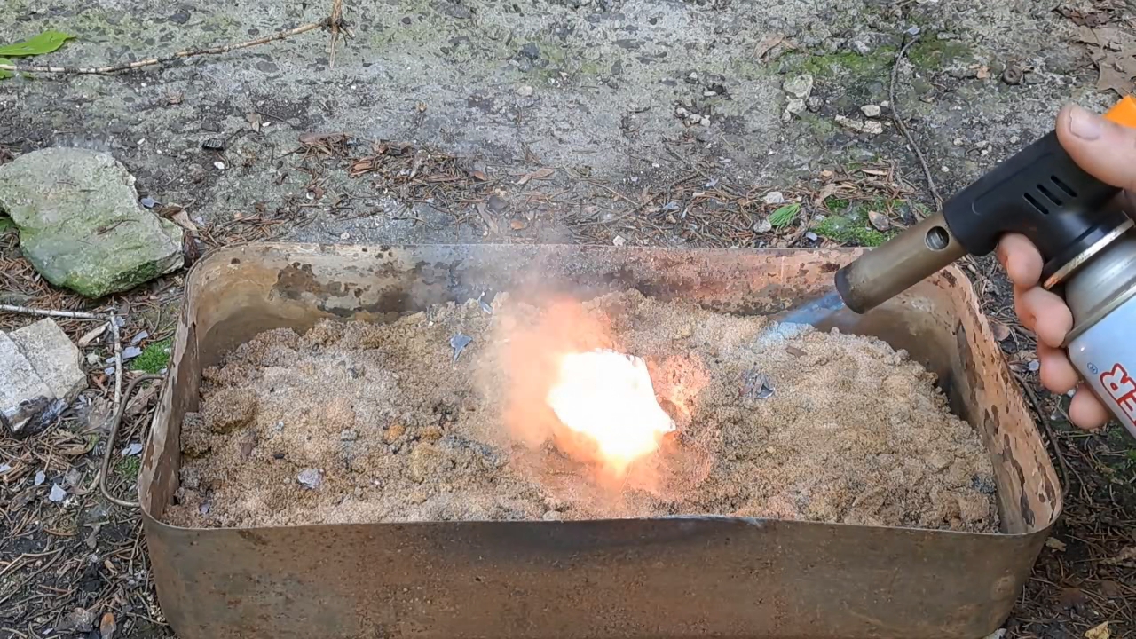 Combustion of Mixture: Lead(II, IV) Oxide/Aluminum (Pb3O4/Al)
