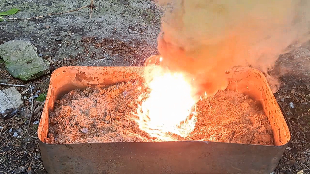 Combustion of Mixture: Lead(II, IV) Oxide/Aluminum (Pb3O4/Al)