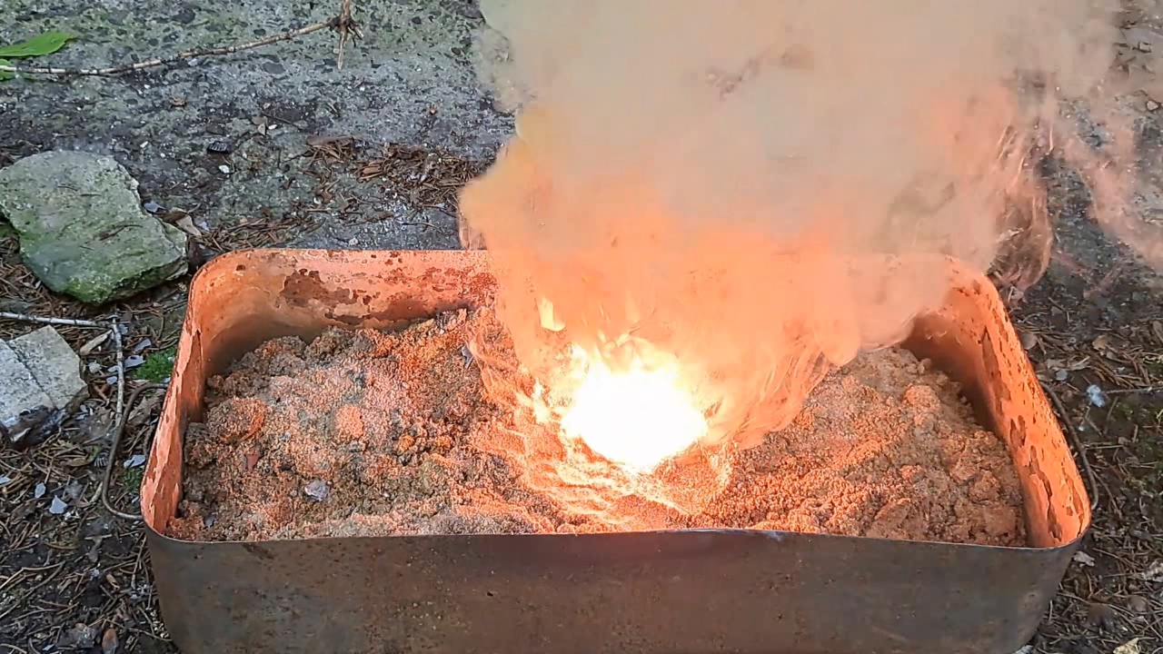 Combustion of Mixture: Lead(II, IV) Oxide/Aluminum (Pb3O4/Al)