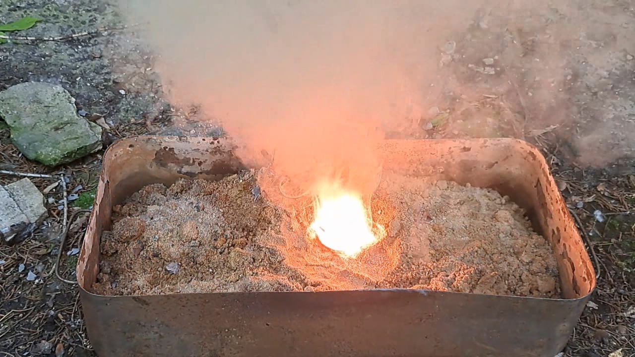 Combustion of Mixture: Lead(II, IV) Oxide/Aluminum (Pb3O4/Al)