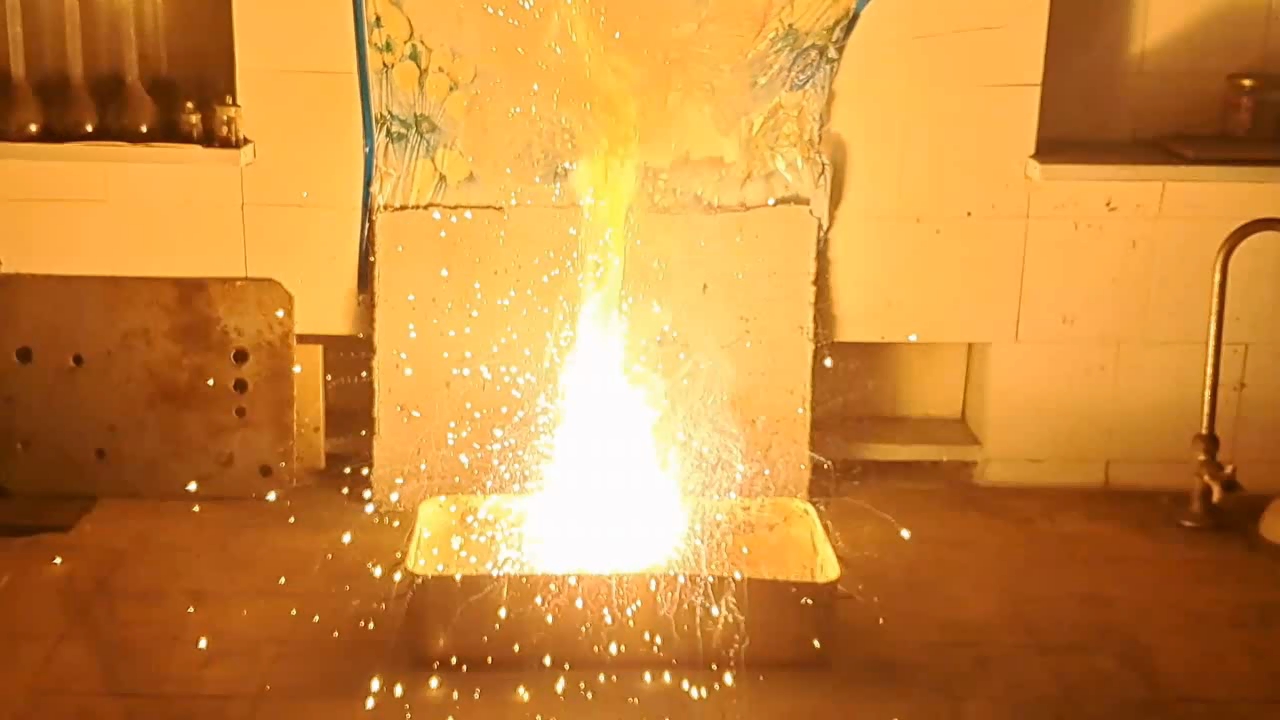 Combustion of Thermite: Calcium Sulfate/Aluminum (CaSO4/Al)