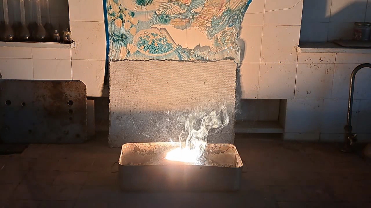 Combustion of Thermite: Calcium Sulfate/Aluminum (CaSO4/Al)