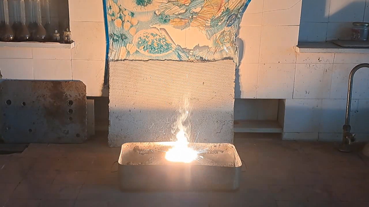 Combustion of Thermite: Calcium Sulfate/Aluminum (CaSO4/Al)