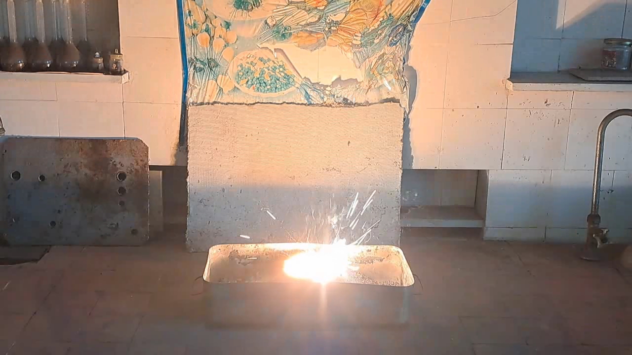 Combustion of Thermite: Calcium Sulfate/Aluminum (CaSO4/Al)