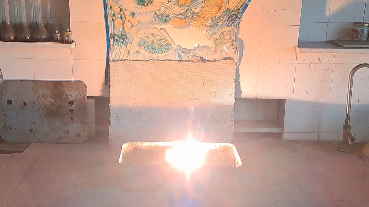 Combustion of Thermite: Calcium Sulfate/Aluminum (CaSO4/Al)