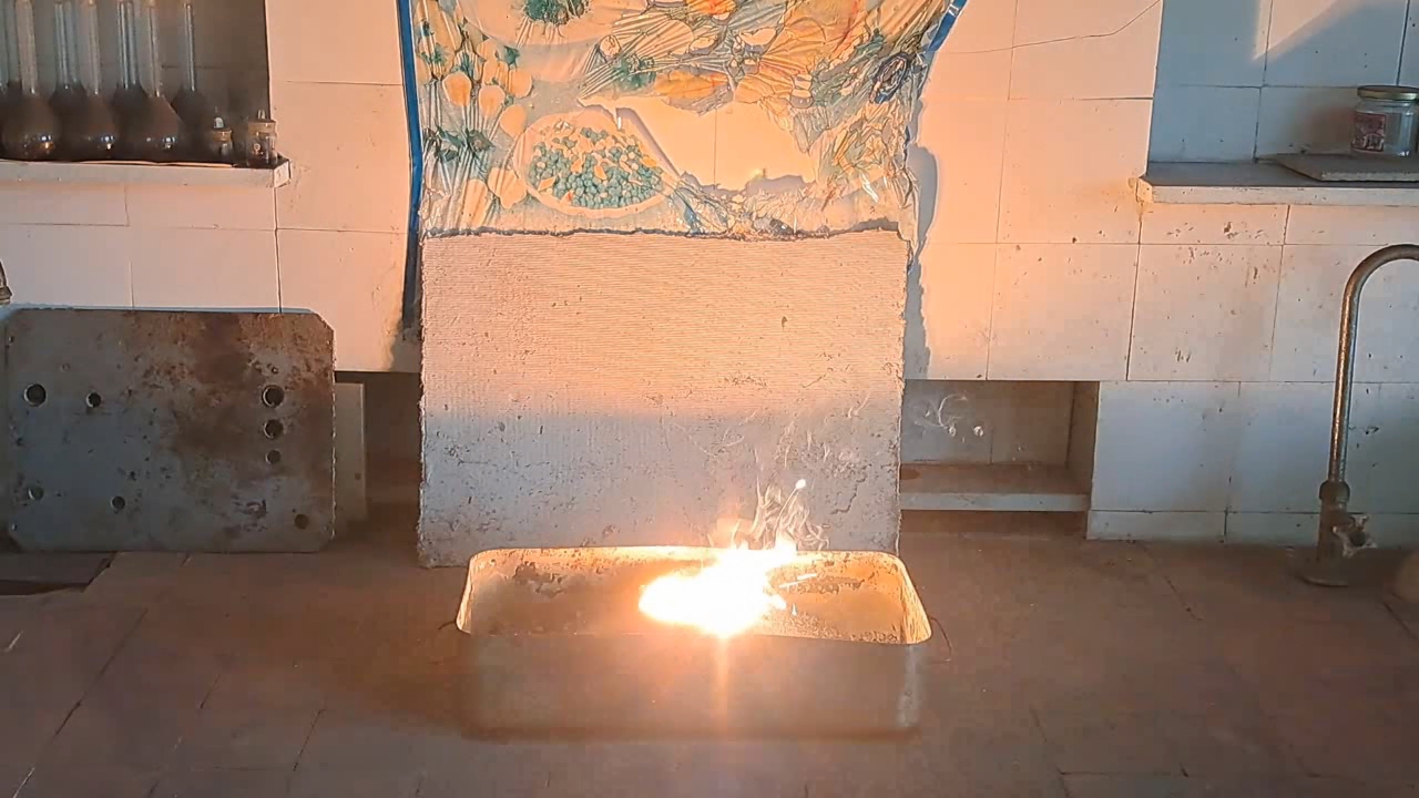 Combustion of Thermite: Calcium Sulfate/Aluminum (CaSO4/Al)