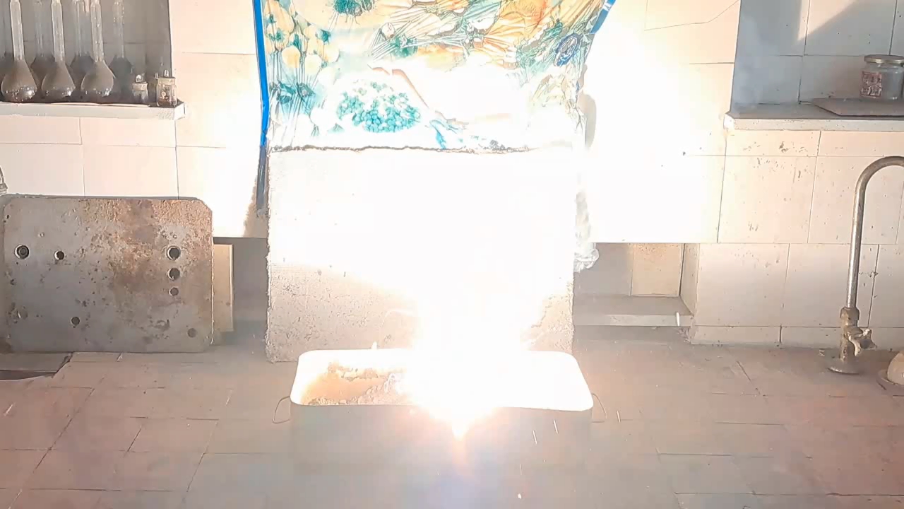 Combustion of Thermite: Calcium Sulfate/Aluminum (CaSO4/Al)