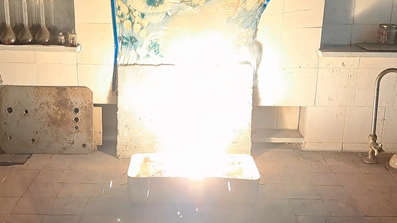 Combustion of Thermite: Calcium Sulfate/Aluminum (CaSO4/Al)