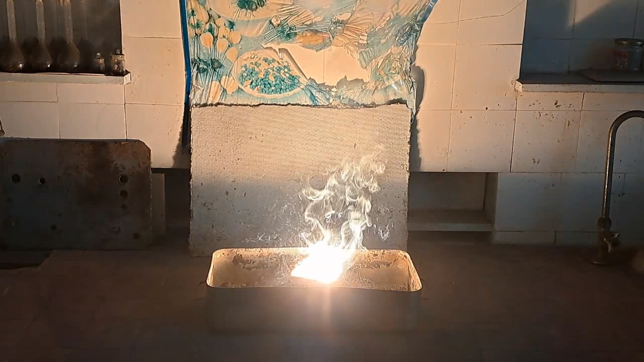 Combustion of Thermite: Calcium Sulfate/Aluminum (CaSO4/Al)