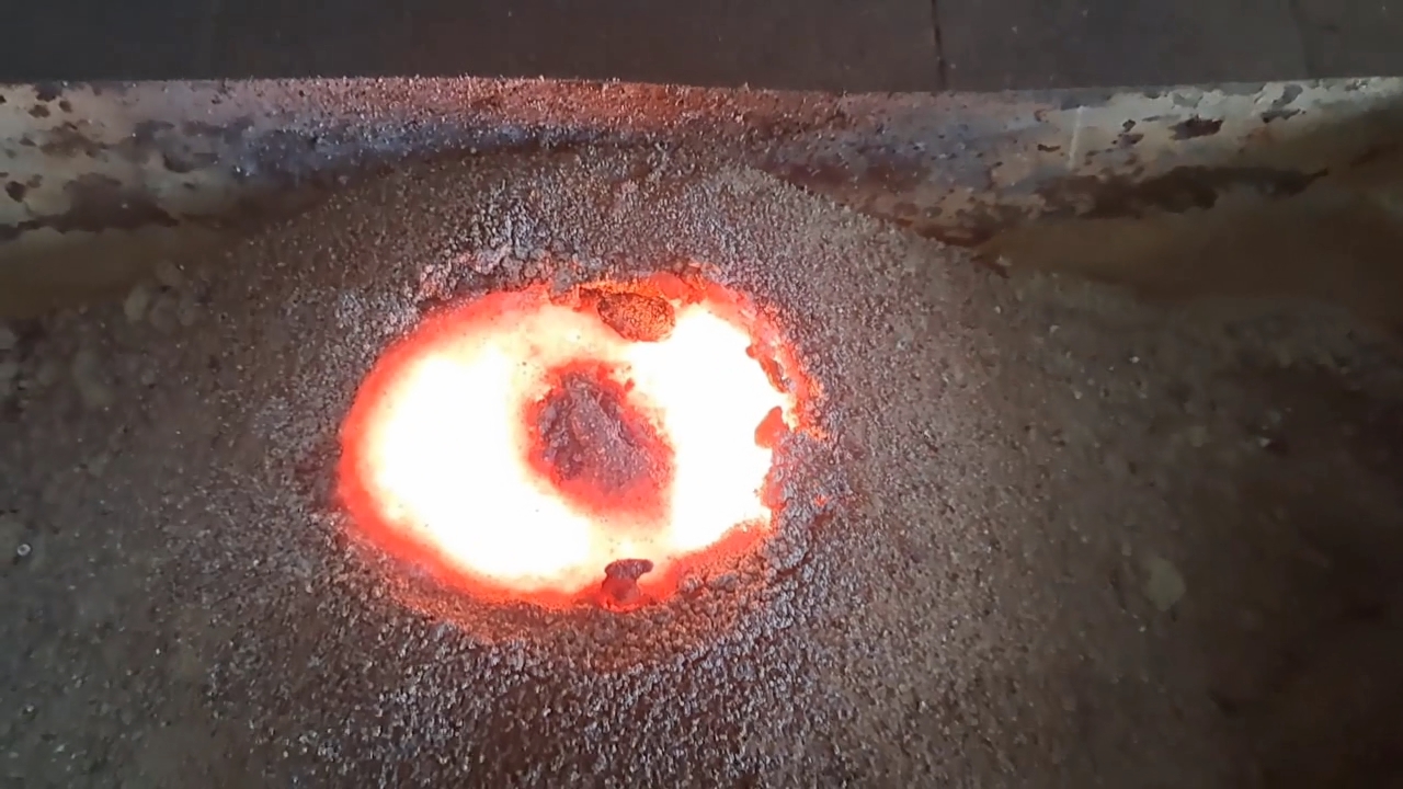 Combustion of Thermite: Calcium Sulfate/Aluminum (CaSO4/Al)