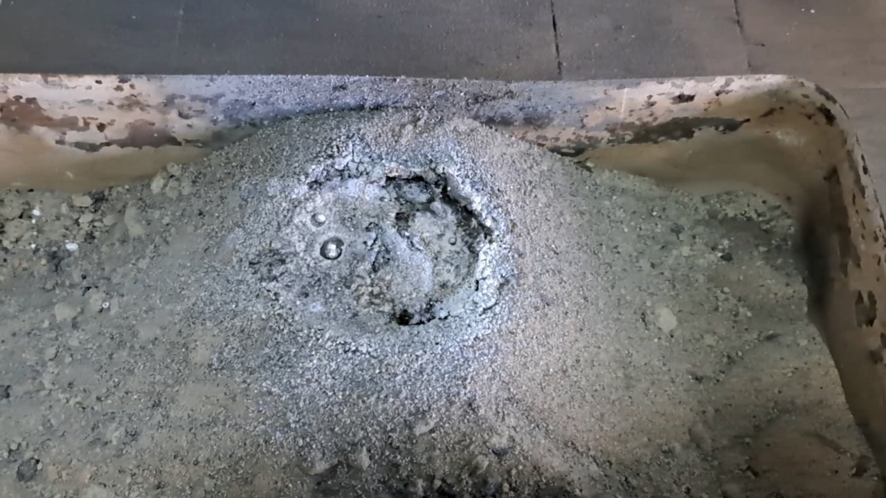 Combustion of Thermite: Calcium Sulfate/Aluminum (CaSO4/Al)