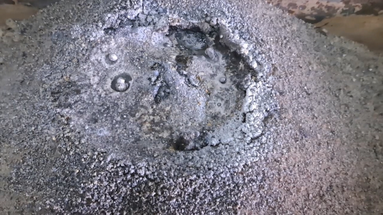 Combustion of Thermite: Calcium Sulfate/Aluminum (CaSO4/Al)