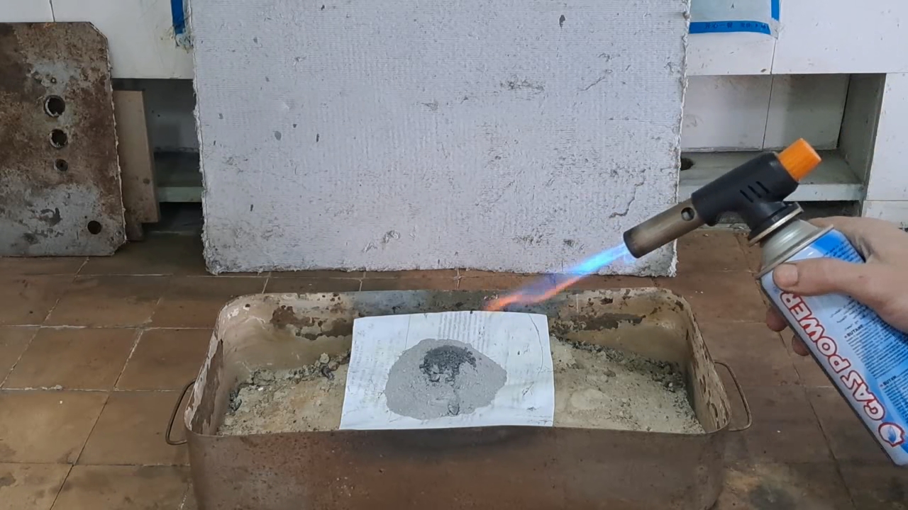 Combustion of Thermite: Calcium Sulfate/Aluminum (CaSO4/Al)