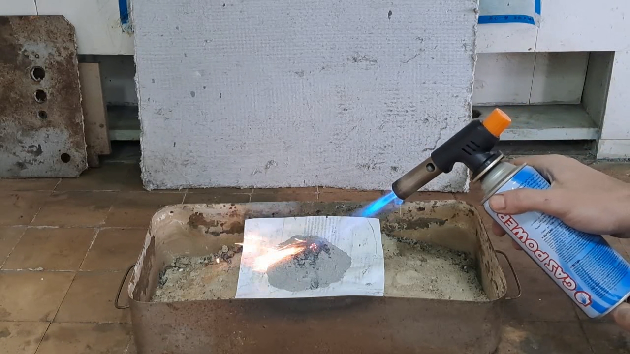 Combustion of Thermite: Calcium Sulfate/Aluminum (CaSO4/Al)