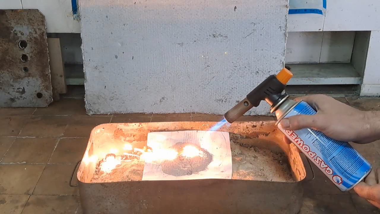 Combustion of Thermite: Calcium Sulfate/Aluminum (CaSO4/Al)