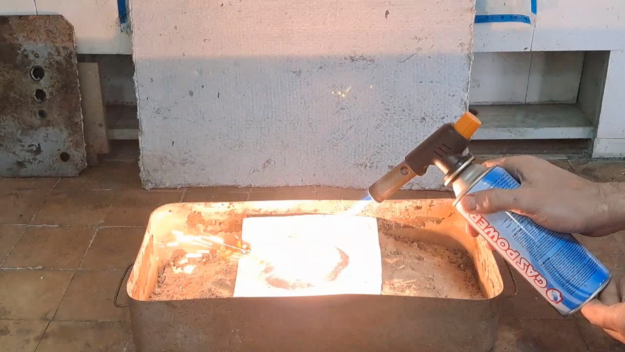 Combustion of Thermite: Calcium Sulfate/Aluminum (CaSO4/Al)