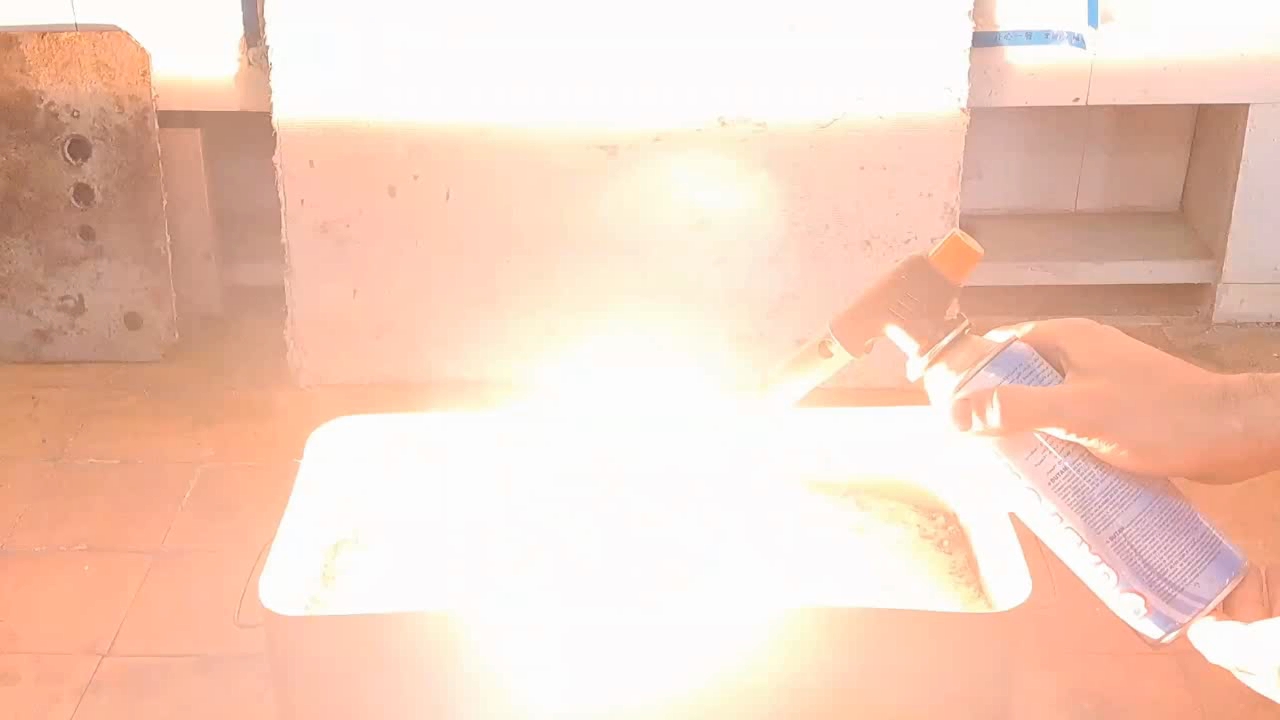 Combustion of Thermite: Calcium Sulfate/Aluminum (CaSO4/Al)