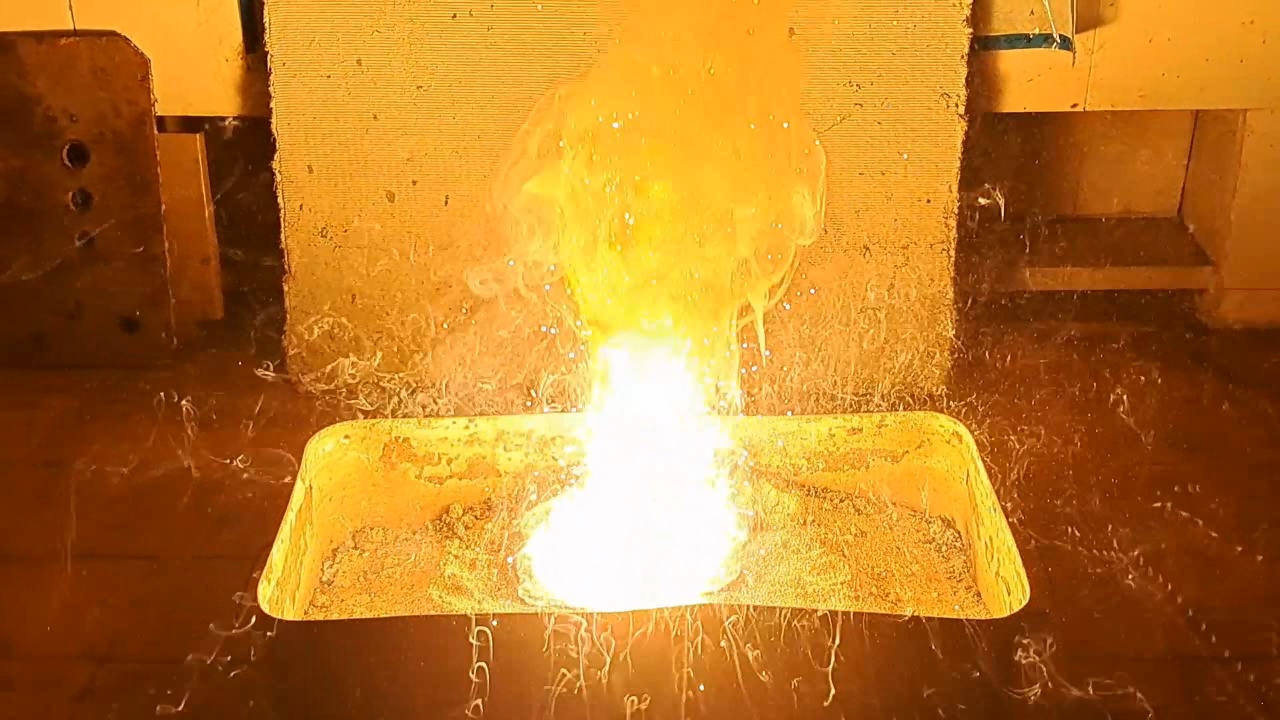 Combustion of Thermite: Calcium Sulfate/Aluminum (CaSO4/Al)