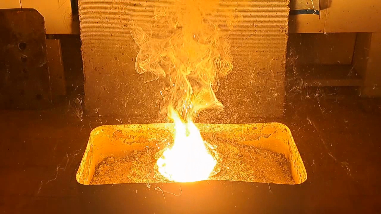 Combustion of Thermite: Calcium Sulfate/Aluminum (CaSO4/Al)