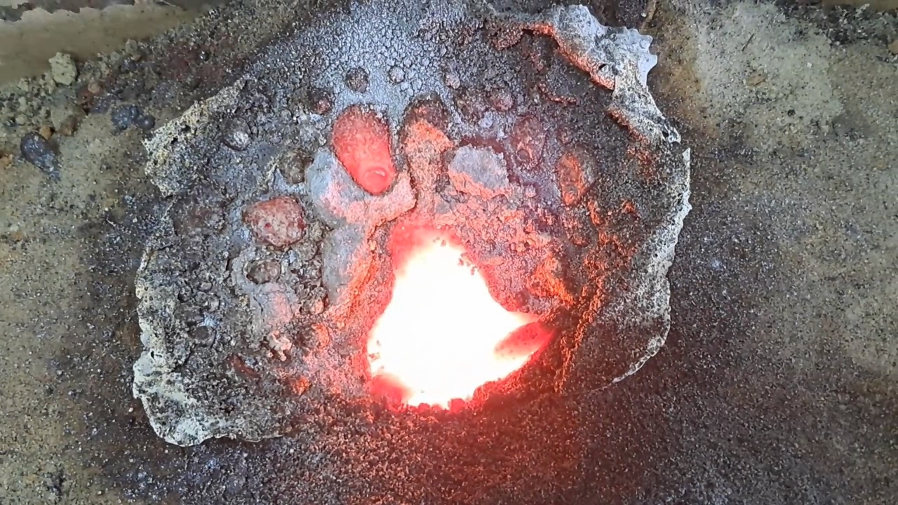 Combustion of Thermite: Calcium Sulfate/Aluminum (CaSO4/Al)