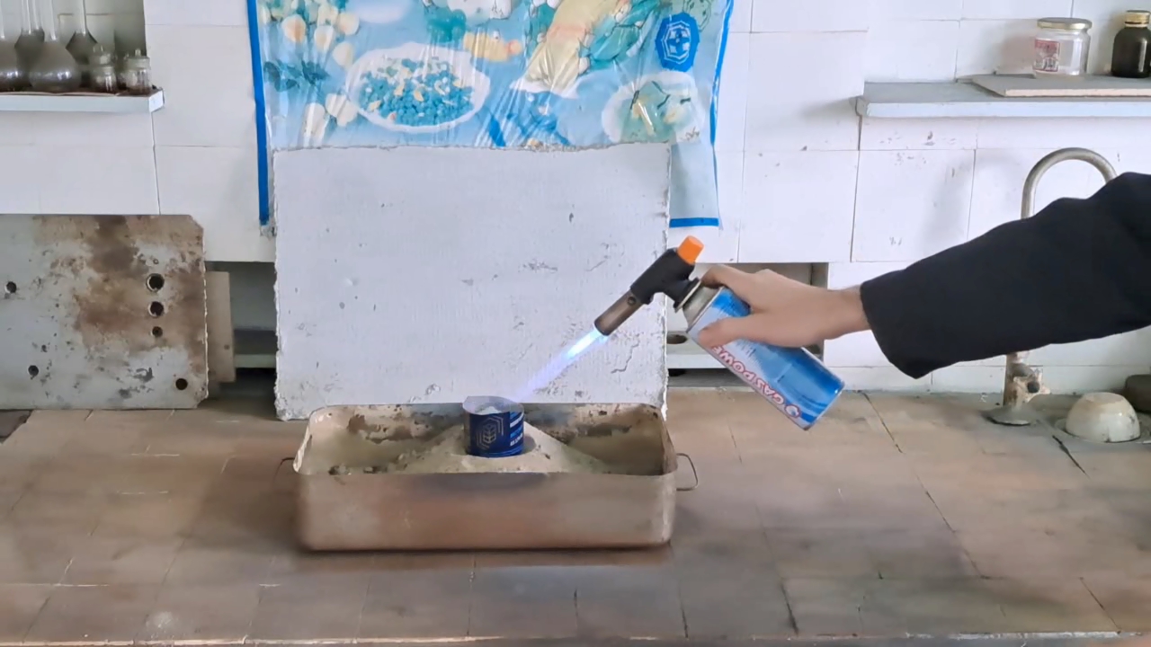 Combustion of Thermite: Calcium Sulfate/Aluminum (CaSO4/Al)