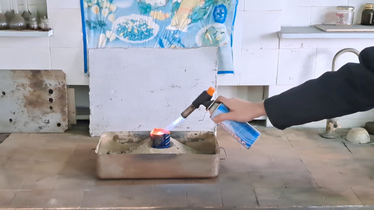 Combustion of Thermite: Calcium Sulfate/Aluminum (CaSO4/Al)