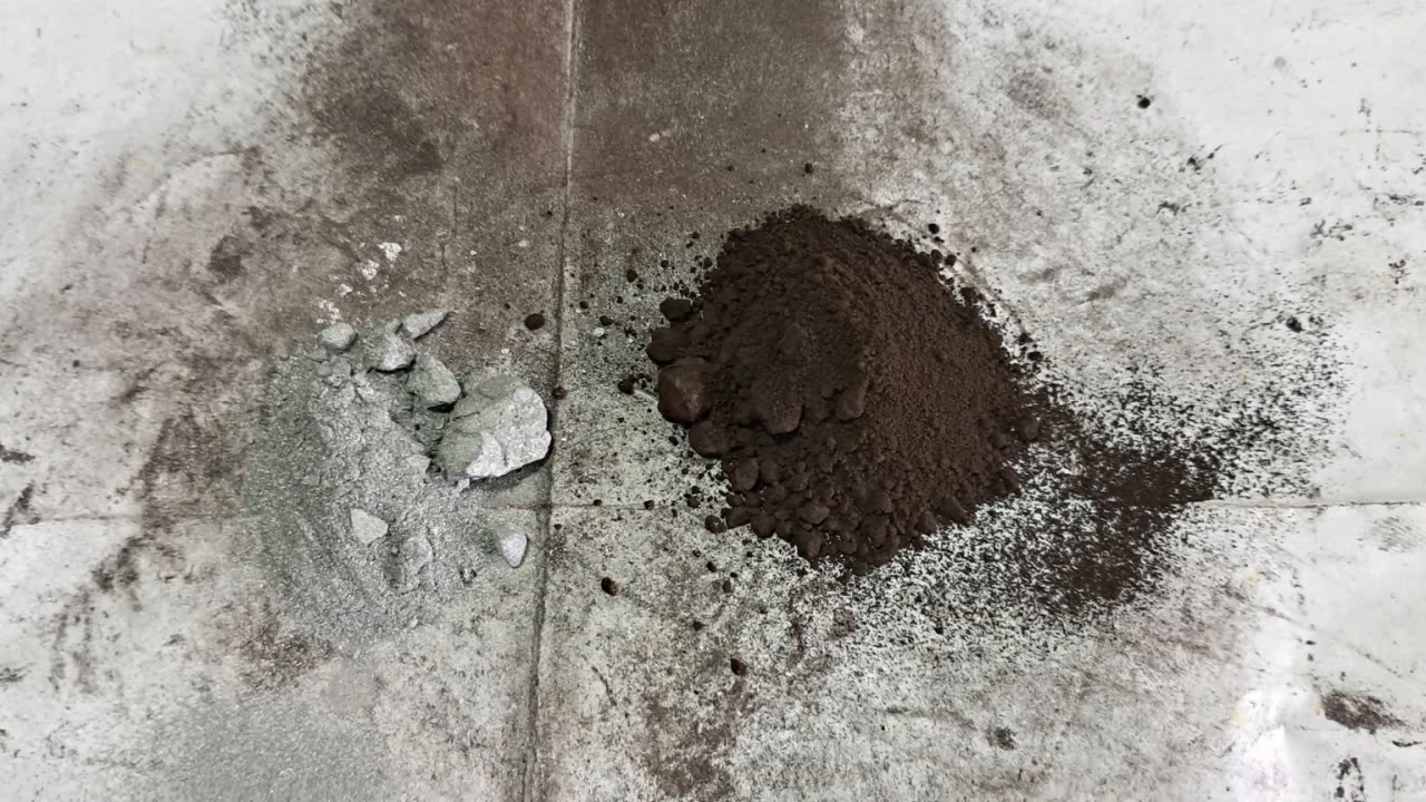 Combustion of Thermite: Calcium Sulfate/Aluminum (CaSO4/Al)