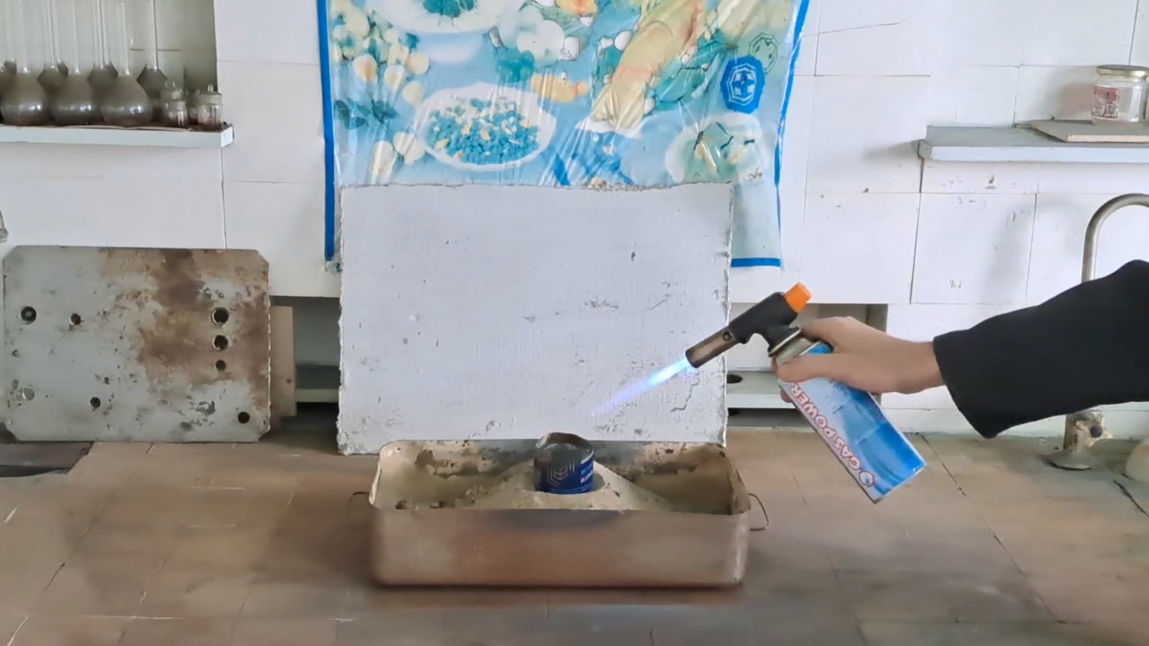 Combustion of Thermite: Calcium Sulfate/Aluminum (CaSO4/Al)