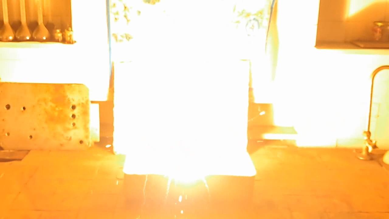 Combustion of Thermite: Calcium Sulfate/Aluminum (CaSO4/Al)