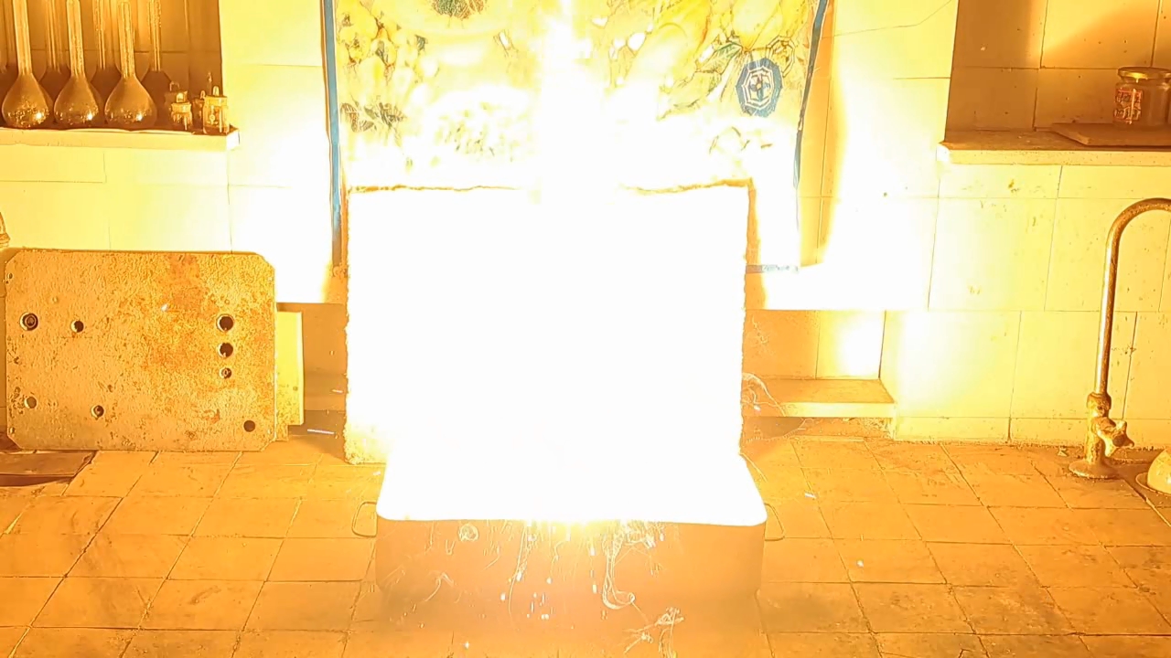 Combustion of Thermite: Calcium Sulfate/Aluminum (CaSO4/Al)