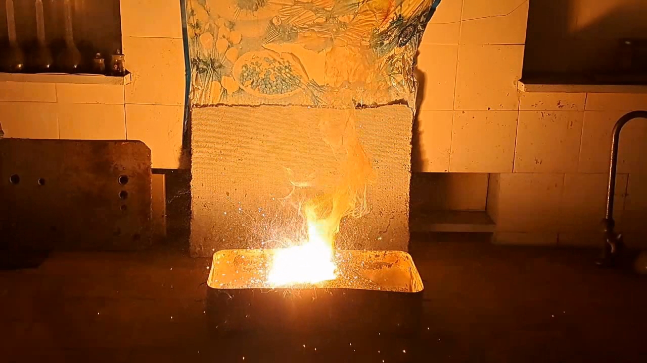 Combustion of Thermite: Calcium Sulfate/Aluminum (CaSO4/Al)