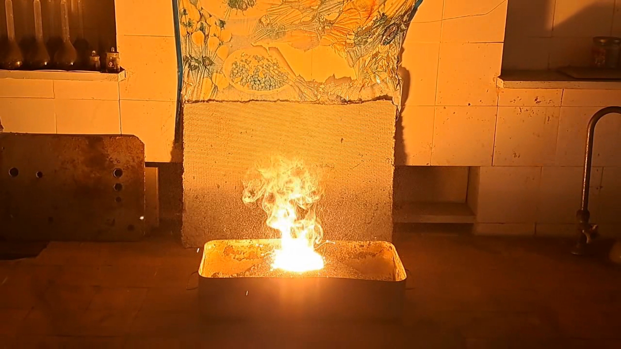 Combustion of Thermite: Calcium Sulfate/Aluminum (CaSO4/Al)