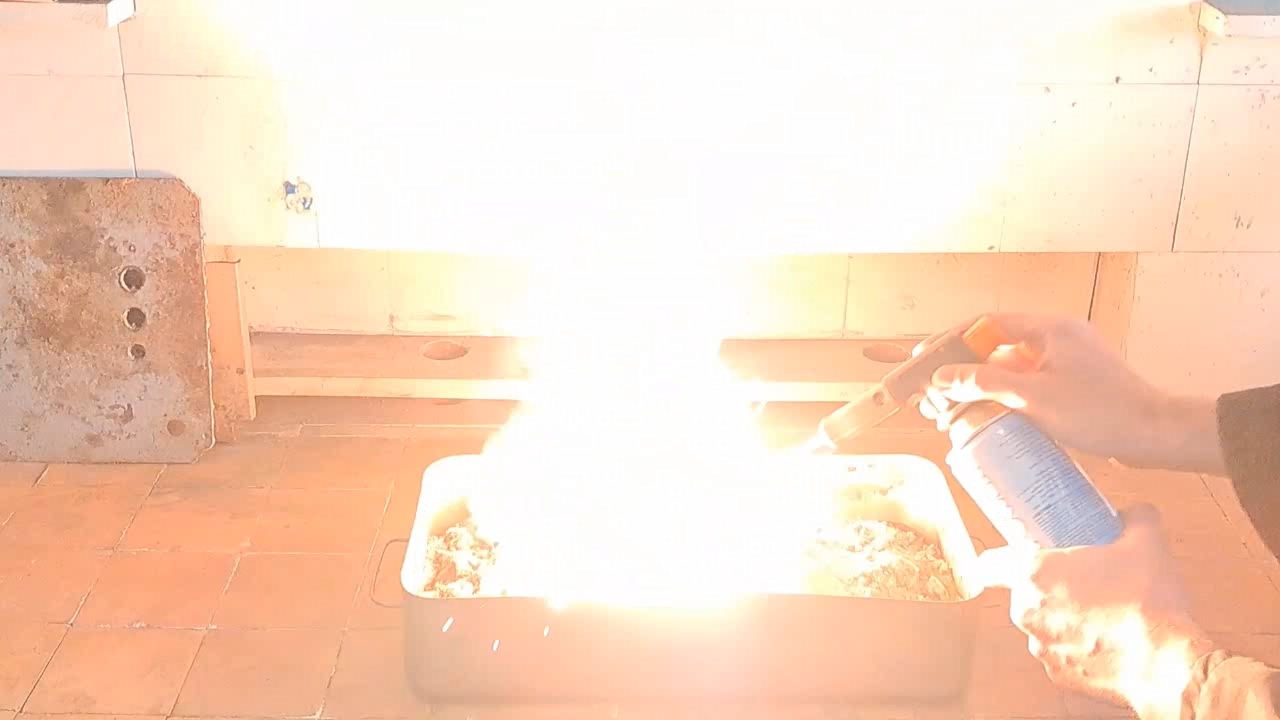 Fe3O4/Al Thermite: Soot in Iron Oxide Iron(II, III)
