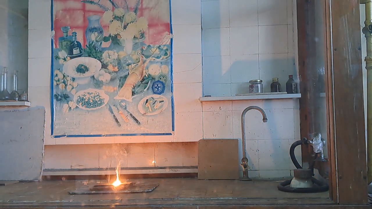 Combustion of Thermite: Iron(II, III) Oxide/Aluminum (Fe3O4/Al)