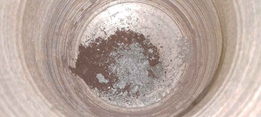 Combustion of Thermite: Iron(II, III) Oxide/Aluminum (Waste), Fe3O4/Al