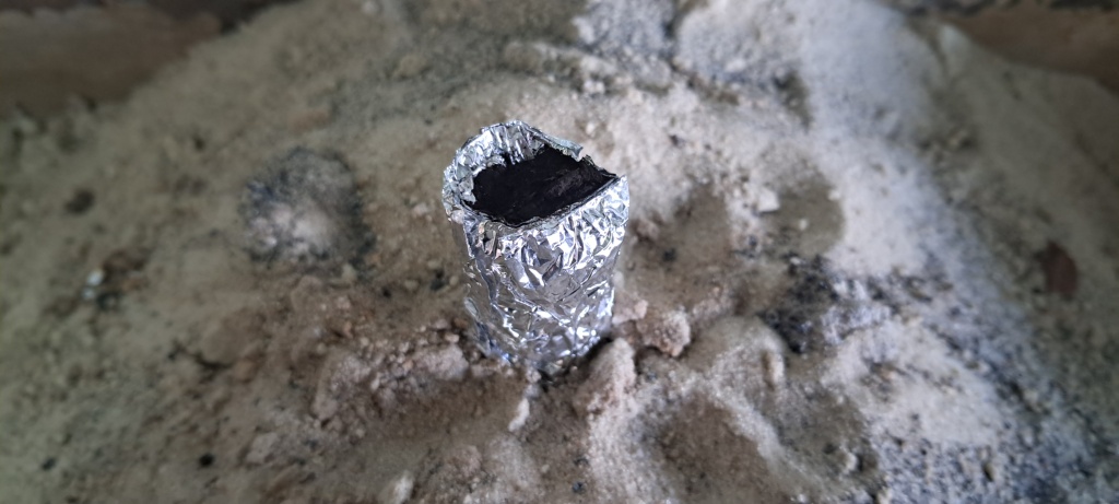 Combustion of Thermite: Iron(II, III) Oxide/Aluminum (Waste), Fe3O4/Al