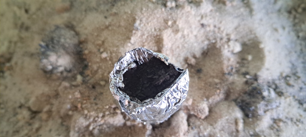 Combustion of Thermite: Iron(II, III) Oxide/Aluminum (Waste), Fe3O4/Al