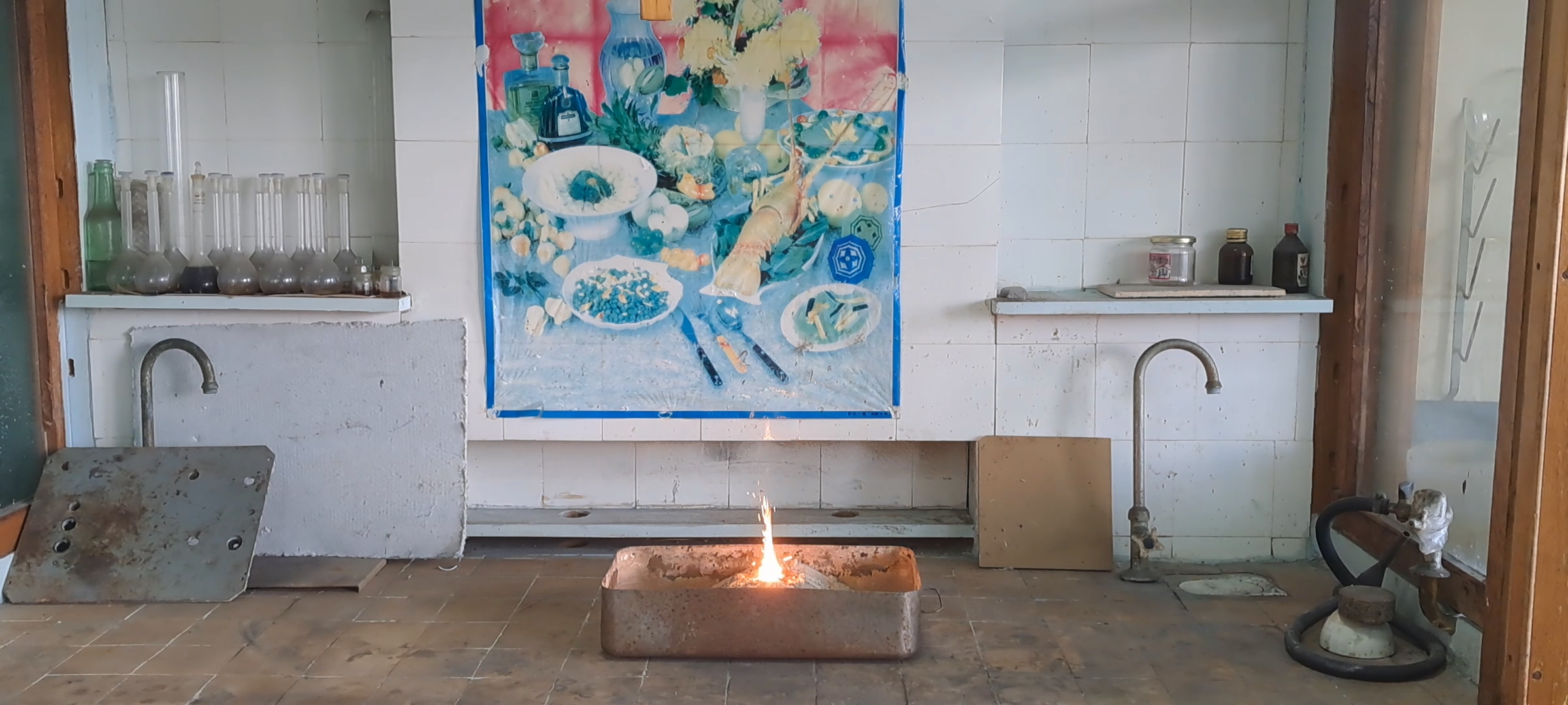 Combustion of Thermite: Iron(II, III) Oxide/Aluminum (Waste), Fe3O4/Al