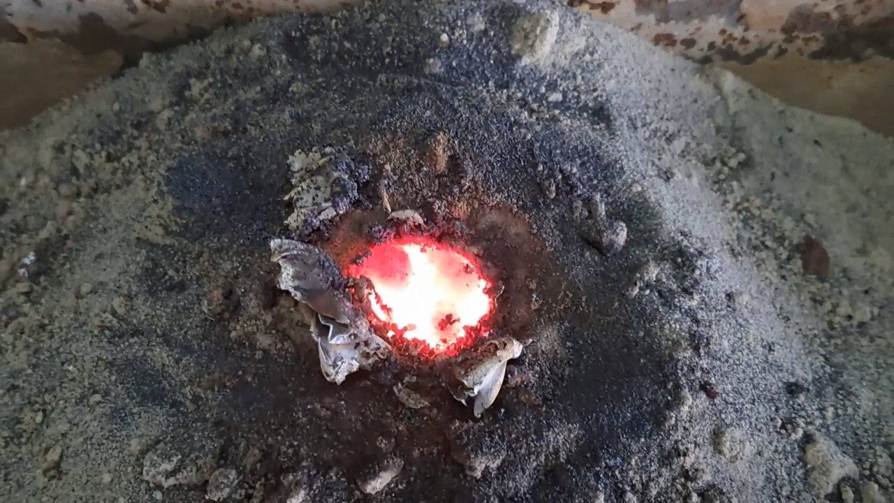 Combustion of Thermite: Iron(II, III) Oxide/Aluminum (Fe3O4/Al)