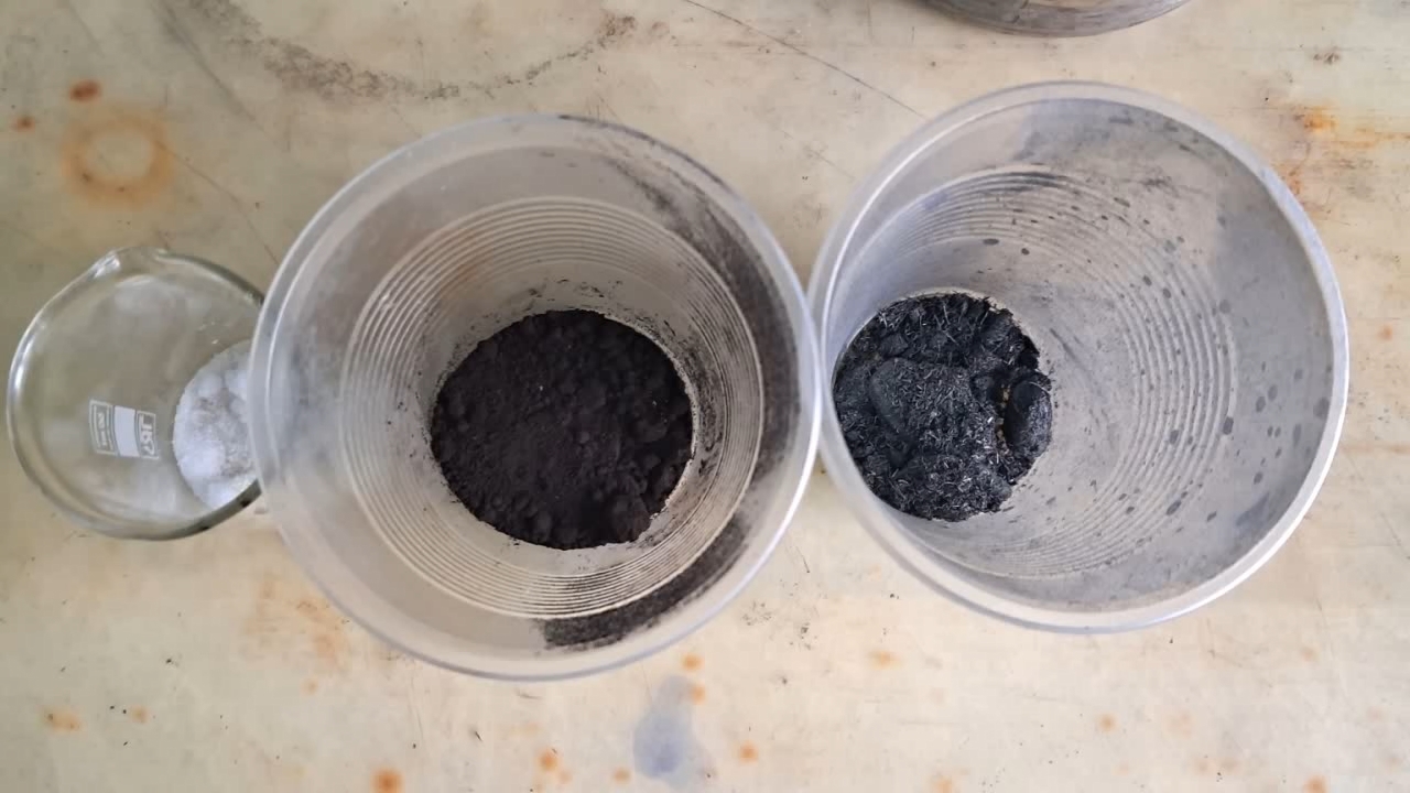 Combustion of Thermite: Fe3O4 + KNO3 + Al (waste) + S - Part 7