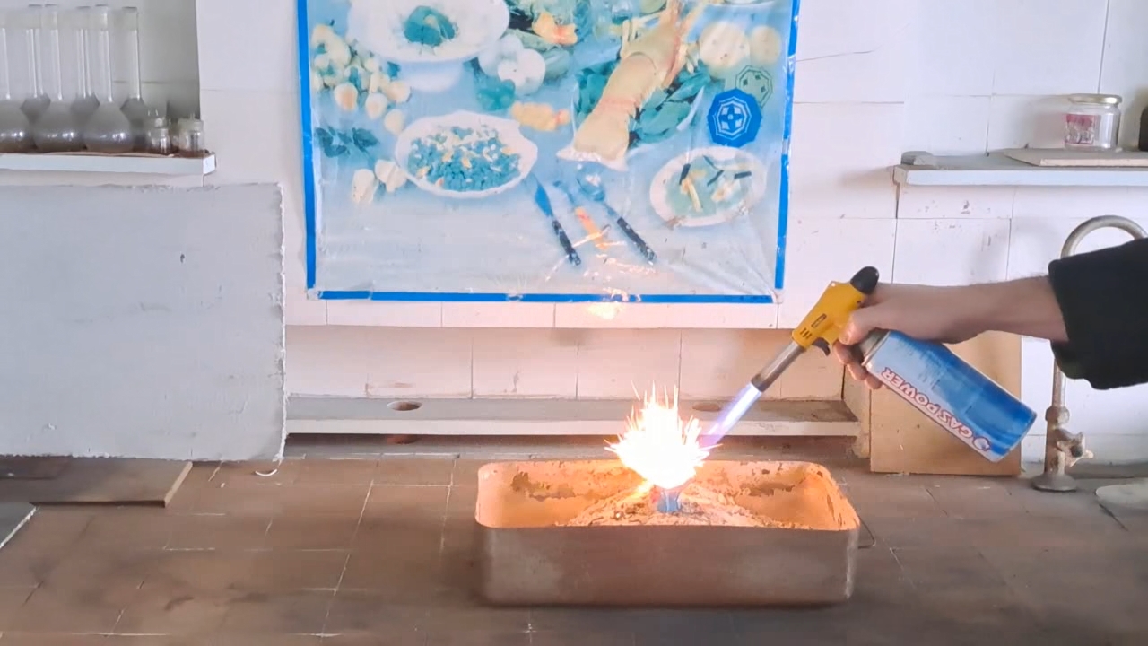 Combustion of Thermite: Fe3O4 + KNO3 + Al (waste) + S - Part 7