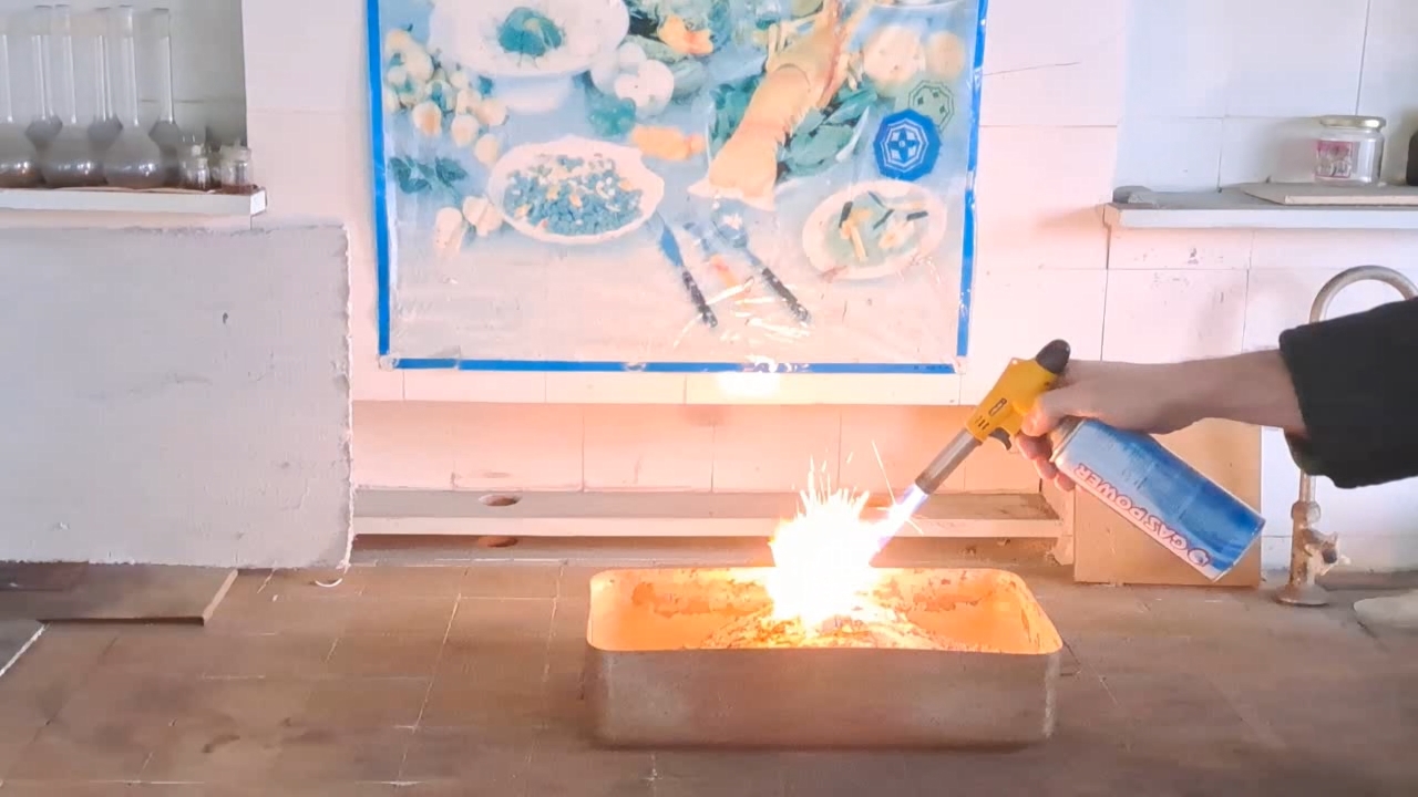 Combustion of Thermite: Fe3O4 + KNO3 + Al (waste) + S - Part 7