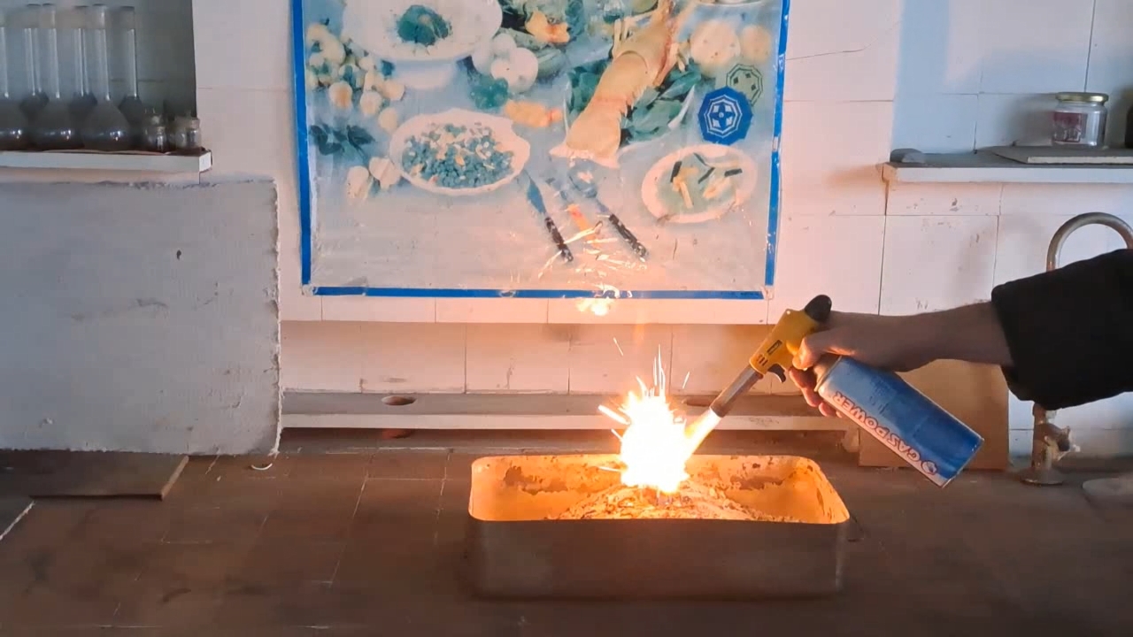 Combustion of Thermite: Fe3O4 + KNO3 + Al (waste) + S - Part 7