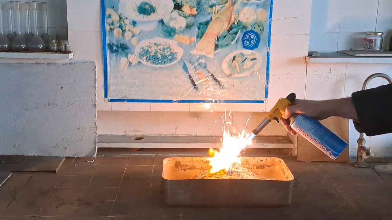 Combustion of Thermite: Fe3O4 + KNO3 + Al (waste) + S - Part 7