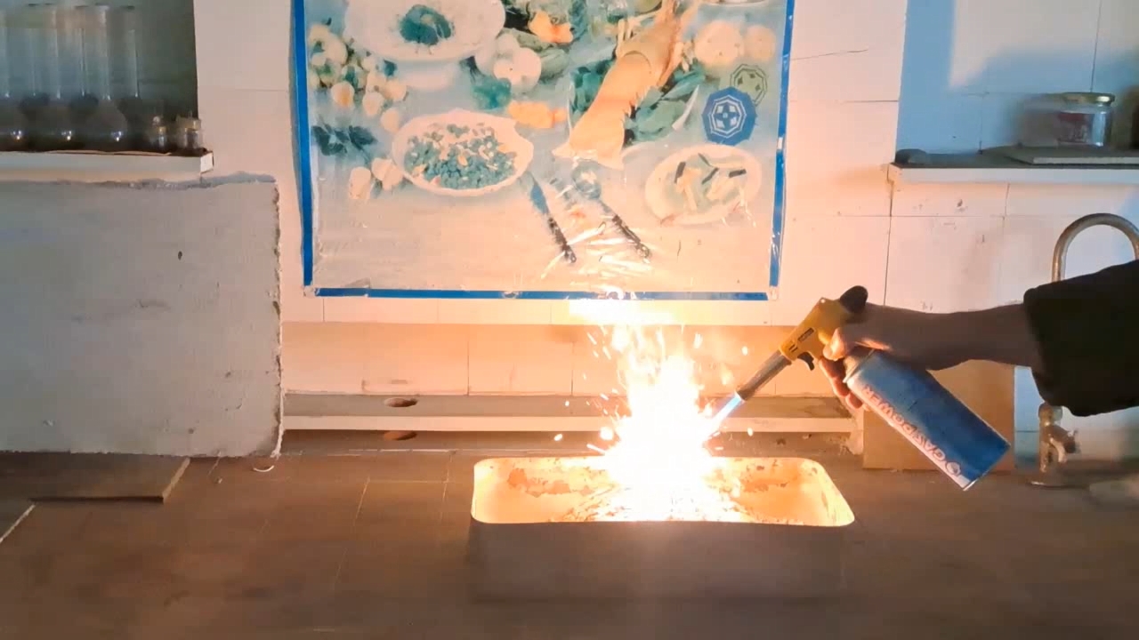 Combustion of Thermite: Fe3O4 + KNO3 + Al (waste) + S - Part 7