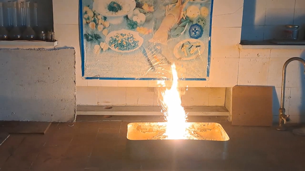 Combustion of Thermite: Fe3O4 + KNO3 + Al (waste) + S - Part 7