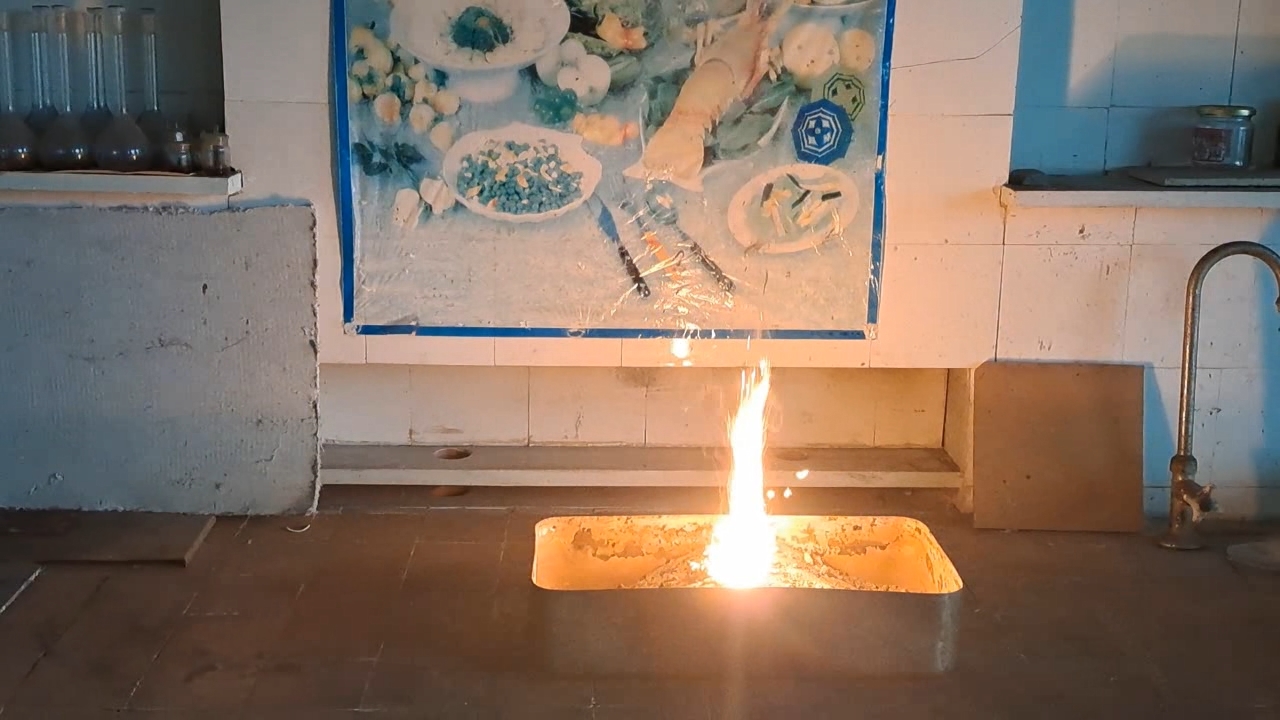 Combustion of Thermite: Fe3O4 + KNO3 + Al (waste) + S - Part 7