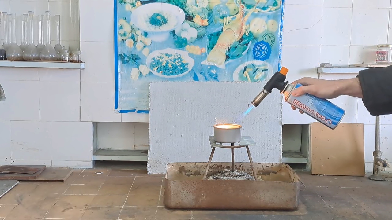 Combustion of Thermite: Iron(II, III) Oxide/Aluminum (Fe3O4/Al)